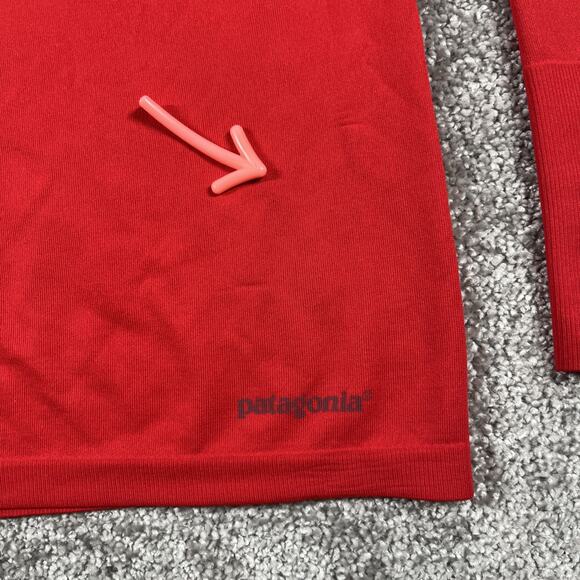 Patagonia Base Layer Womens Medium Long Sleeved Gamut Mesh Knit Breathable UPF - Picture 3 of 13